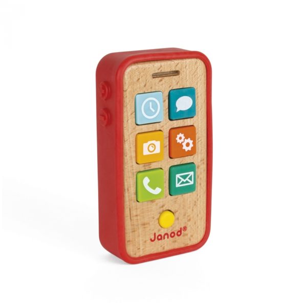 Drveni telefon Janod - Mini Mondo