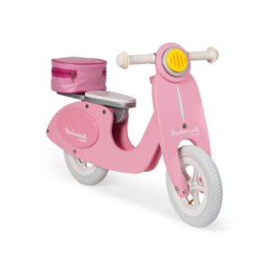 Janod Drveni bicikl vespa pink