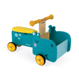 Dečija drvena guralica - Nilski konj- Mini Mondo