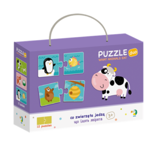 Dodo Duo puzle - Šta jedu životinje-Mini Mondo
